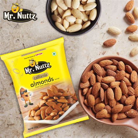 Mrnuttz Premium California Almonds Badam 250 G Jiomart