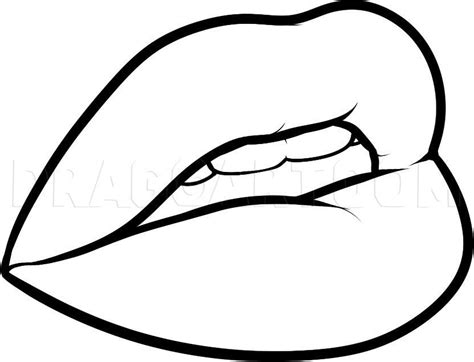 How To Draw A Glitter Tattoo Glitter Lips Step By Step Drawing Guide