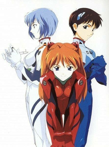 Rei Asuka And Shinji Neon Evangelion Neon Genesis Evangelion