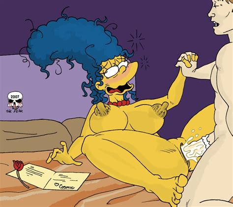 Rule 34 Blush Breasts Color Female Human Insertion Male Marge Simpson
