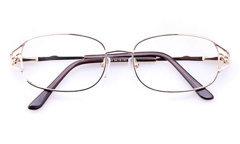 Vista First Stainless Steel Womens Oval Full Rim Optical Glasses