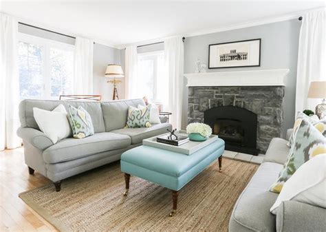 Grey And Blue Living Room Decor House Designs Ideas
