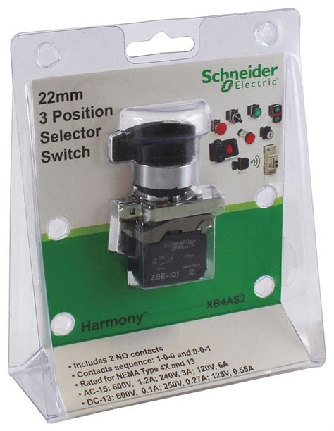Schneider Electric Selector Switch 22 Mm 3 Maintained Maintained