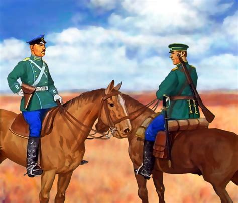 Russian Cavalry In Manchuria During The Russo Japanese War Boxer