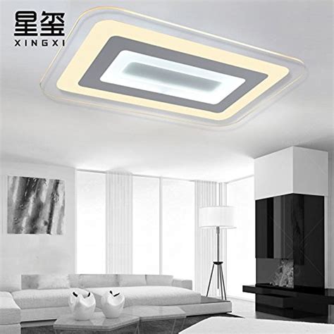 Ultra Thin Atmospheric Rectangular Living Room Ceiling Light Creative