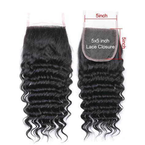 Sapphire Peruvian Hair Closure 5x5 Lace Closure 100 Remy Human Hair