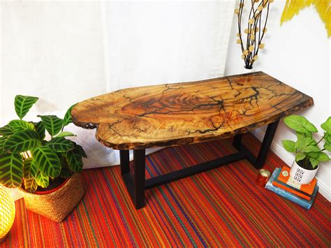 Custom Coffee Table Timber Slab Table Unique Coffee Table Wooden