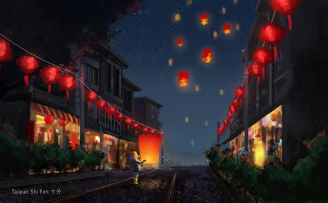 Hd Wallpaper Lantern Festival Chinese New Year 4k Illuminated