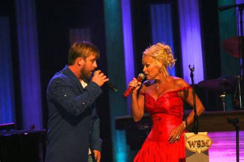 Lorrie Morgan And Her Son Jesse Keith Performing At The Opry On Her