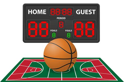 Basketball Sports Digital Scoreboard Vector Illustration 489894 Vector