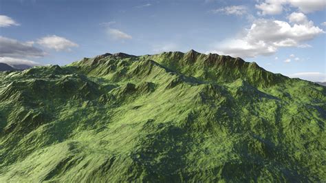 3d Model Terrain Hills Landscape Mountain Environment Highlands Pbr 07