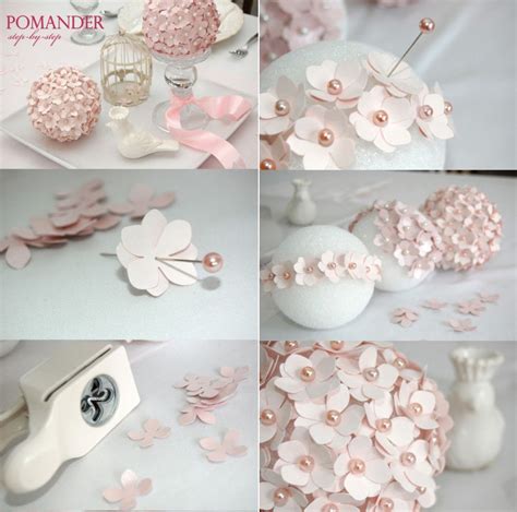 This is an easy diy project that is great for party or wedding decor. Paper Pomander Flower Ball DIY Projects | UsefulDIY.com