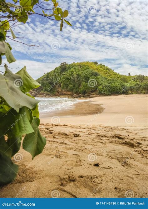 Beaches And Clouds Running Stock Photo Image Of Cloudy 174143430
