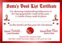 We have a treat for you today; Santa's Naughty List Certificate Free download | I love ...