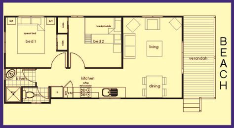 2 Bedroom Cabin Floor Plan Dongara Tourist Park