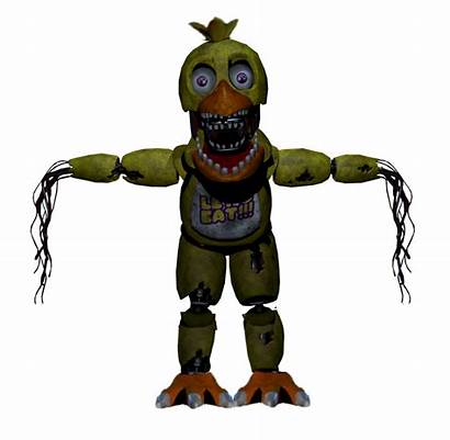 Chica Withered Fnaf Freddy Nights Five Fnaf2
