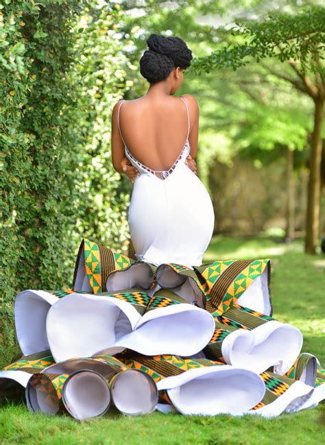 Ghanaian Designer Avonsige Shakes The Net With Stunning Lace Back