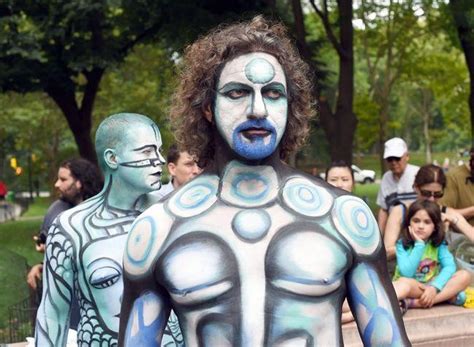 Naked Body Painting In New York