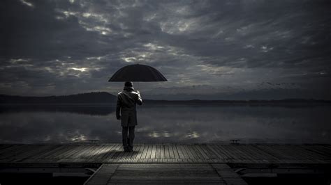 1920x1080 Alone Man With Umbrella Laptop Full Hd 1080p Hd 4k Wallpapers