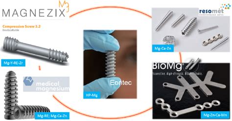Examples Of Some Commercial Absorbable Metal Implants Made Of Mg And