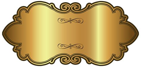 Golden Luxury Label Template Png Clipart Image Gallery Yopriceville