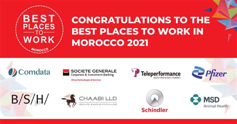 Les Meilleurs Employeurs au Maroc en 2021 (Best Places to Work) - Mon