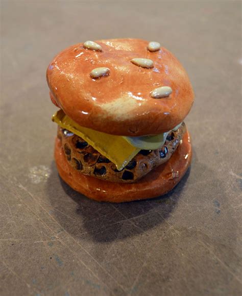 Ceramic Burger With Images Clay Food Kids Art Projects Clay Art