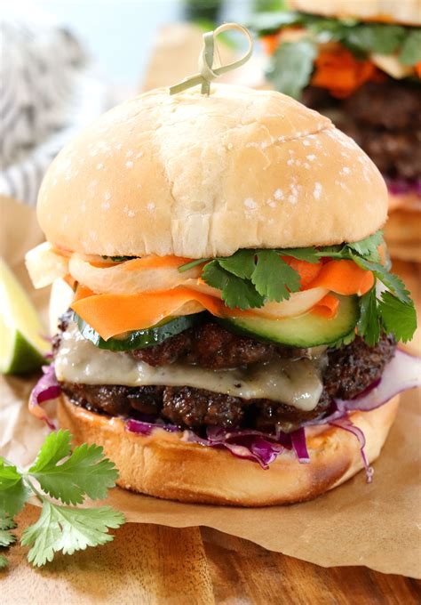 Banh Mi Blended Burger | Recipe in 2020 | Blended burger, Burger, Food processor recipes