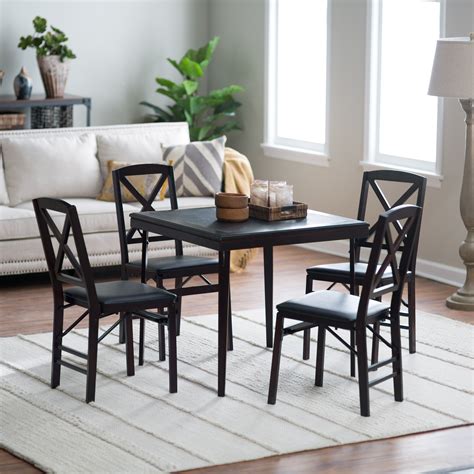 Check spelling or type a new query. Cosco 5-Piece Bridgeport 32-Inch Wood Folding Card Table Set - Folding Tables & Chairs at Hayneedle