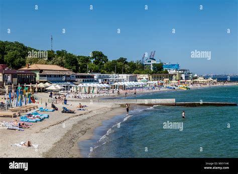 Lanzheron Beach Odessa Ukraine Stock Photo Alamy