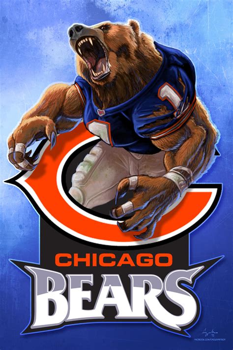 Chicago Bears NFL Football WereBear Cheer Art by ChuckMullins on DeviantArt