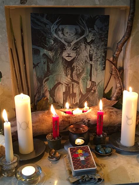 Imbolc 2017 Gg Witchcraft Altar Wiccan Altar Witches Altar