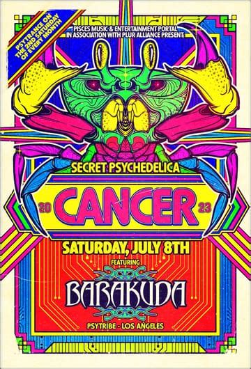 Secret Psychedelica Cancer At Dna Lounge Saturday Jul 8 2023