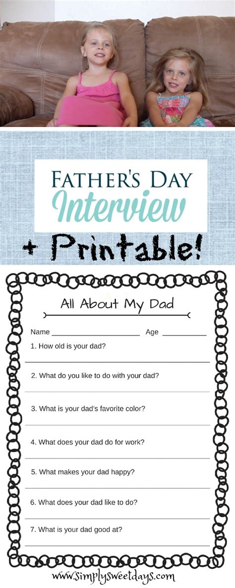 Easy Diy Fathers Day T Interview With The Kids