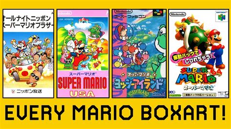 Super Mario Box Arts From Nes To Switch 1983 2021 Youtube