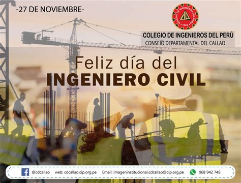 Ingeniero civil de obras publicas, enfocado en la planificación, estudio, análisis e interpretación de proyectos de obra civil y edificación. 27 NOVIEMBRE DE 2020 - DÍA DEL INGENIERO CIVIL - Colegio ...