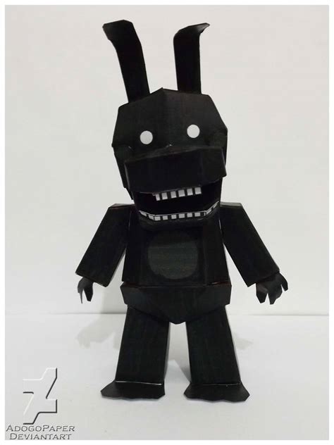 Five Nights At Freddys 2 Shadow Bonnie Papercraft By Adogopaper On
