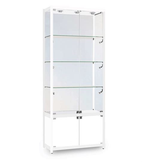 Tall Glass Storage Display Cabinet 800mm Experts In Display