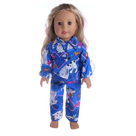 Various Styles Of Pajamas Fit For 18 Inch American Doll Children The