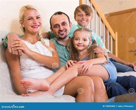 Children In Silence While Parents Arguing Stock Photo Image Of