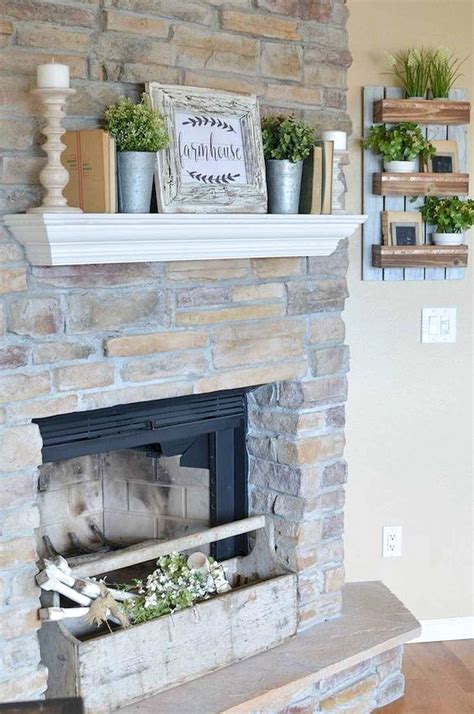 Best Modern Farmhouse Fireplace Mantel Decor Ideas Frugal Living