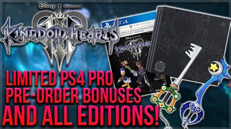Kingdom hearts iii x 1. Kingdom Hearts 3 - Limited PS4 PRO Console, Pre-Order ...