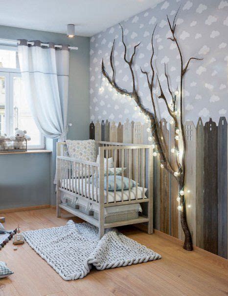 Light Blue And White Cloud Themed Baby Nursery Room Wall Décor Ideas