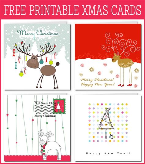 Printable Free Printable Christmas Note Card Template