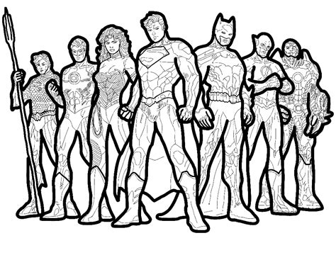 Pagina Da Colorare Justice League Pagine Da Colorare Stampabili Gratuite