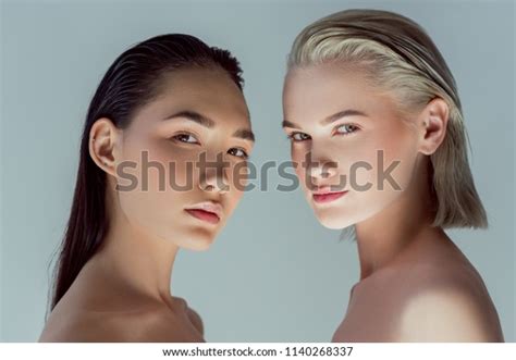 Beautiful Nude Multicultural Women Isolated On Stock Photo Shutterstock