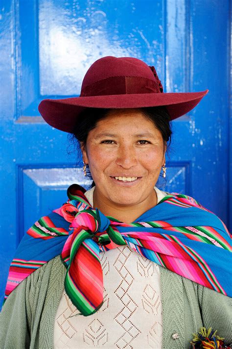 Peruvian Woman With Traditional … License Image 71027356 Lookphotos