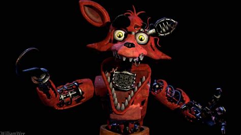 Sfm Fnaf2 Withered Foxy By Williamwee On Deviantart Foxy Wallpaper