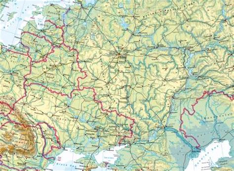 Maps Eastern Europe Physical Map Diercke