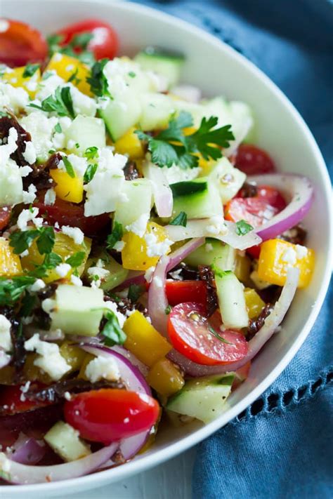 Easy Mediterranean Salad Recipe Primavera Kitchen